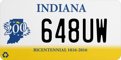 IN license plate 648UW