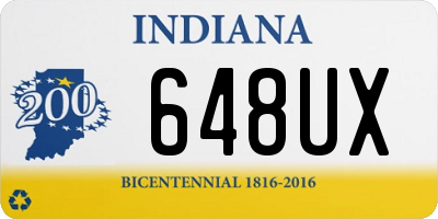 IN license plate 648UX