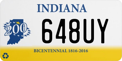 IN license plate 648UY