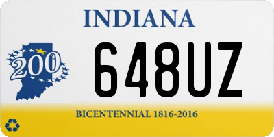 IN license plate 648UZ