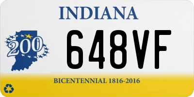 IN license plate 648VF