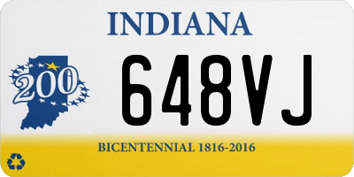 IN license plate 648VJ