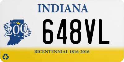 IN license plate 648VL