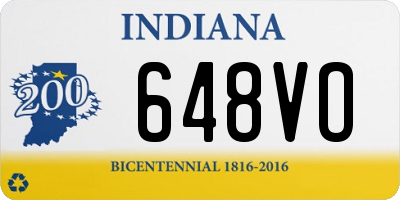 IN license plate 648VO