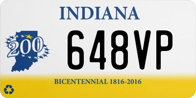 IN license plate 648VP