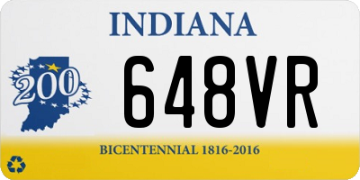 IN license plate 648VR