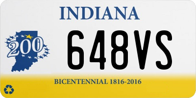 IN license plate 648VS