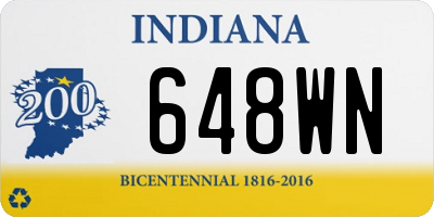 IN license plate 648WN