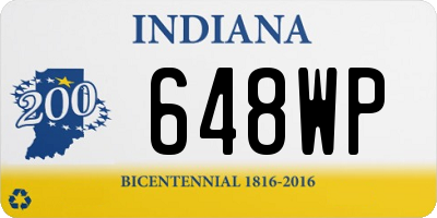 IN license plate 648WP