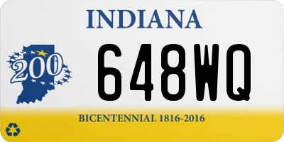 IN license plate 648WQ