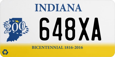 IN license plate 648XA