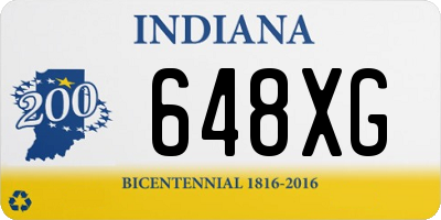 IN license plate 648XG