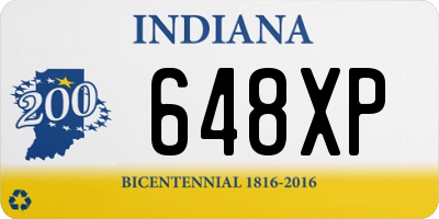 IN license plate 648XP