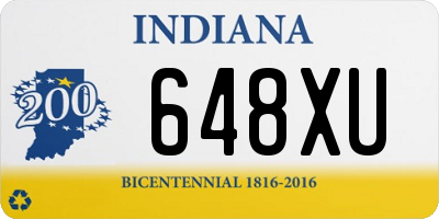 IN license plate 648XU