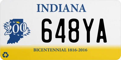 IN license plate 648YA