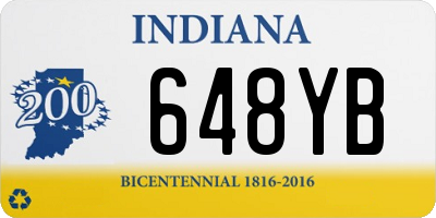 IN license plate 648YB