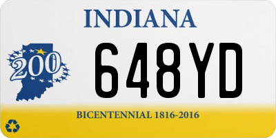 IN license plate 648YD