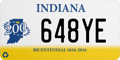 IN license plate 648YE