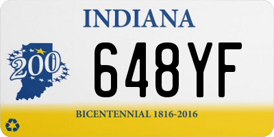 IN license plate 648YF