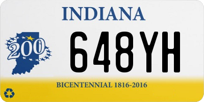 IN license plate 648YH