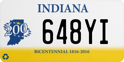 IN license plate 648YI