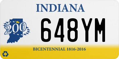 IN license plate 648YM