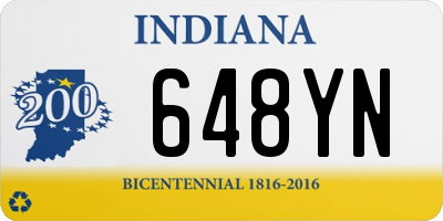 IN license plate 648YN