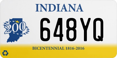 IN license plate 648YQ