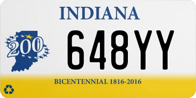 IN license plate 648YY