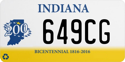 IN license plate 649CG