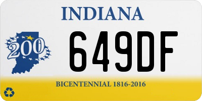 IN license plate 649DF