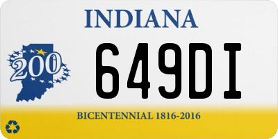 IN license plate 649DI