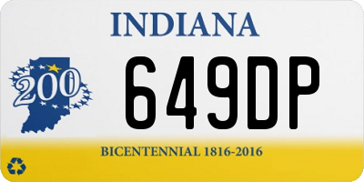 IN license plate 649DP