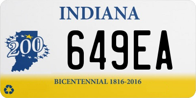 IN license plate 649EA