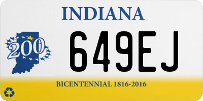 IN license plate 649EJ