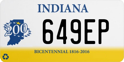 IN license plate 649EP