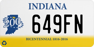 IN license plate 649FN