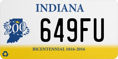 IN license plate 649FU