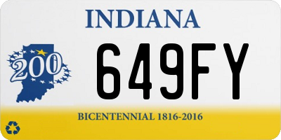 IN license plate 649FY