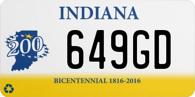 IN license plate 649GD