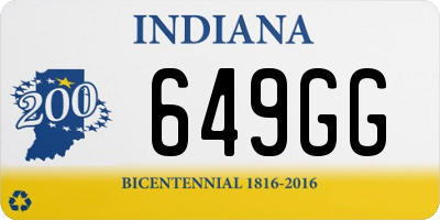 IN license plate 649GG