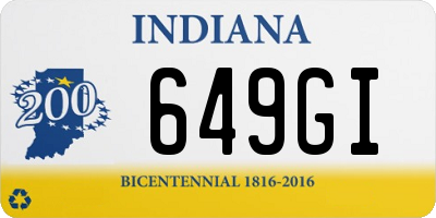 IN license plate 649GI