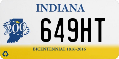 IN license plate 649HT