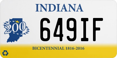 IN license plate 649IF