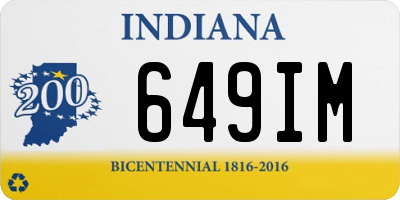 IN license plate 649IM