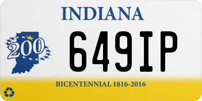 IN license plate 649IP