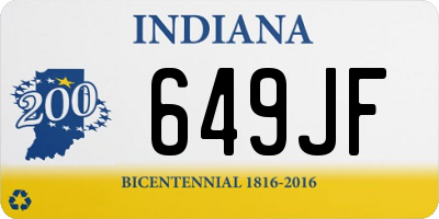 IN license plate 649JF