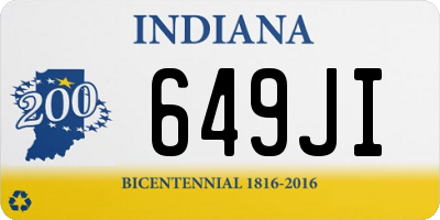 IN license plate 649JI