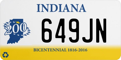 IN license plate 649JN