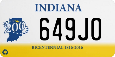 IN license plate 649JO